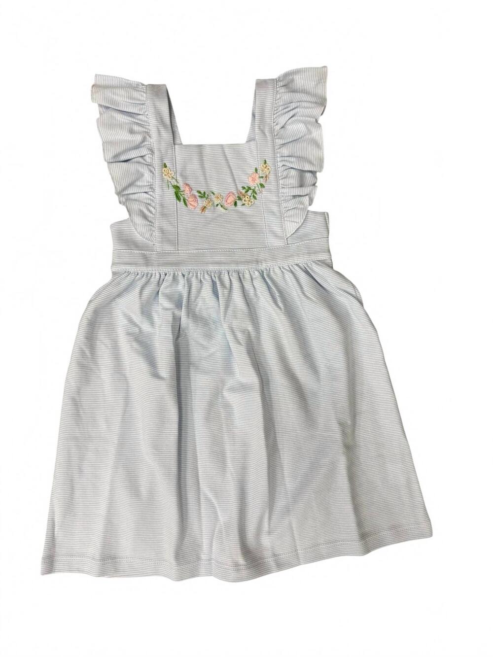 NEW SQUIGGLES girl's pretty blooms dress in white